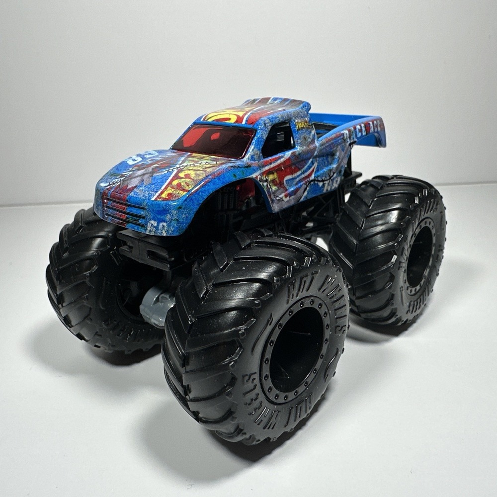 Hot Wheels Monster Truck Race Ace 02/04 Blue 1:64 Scale Diecast Mattel Loose